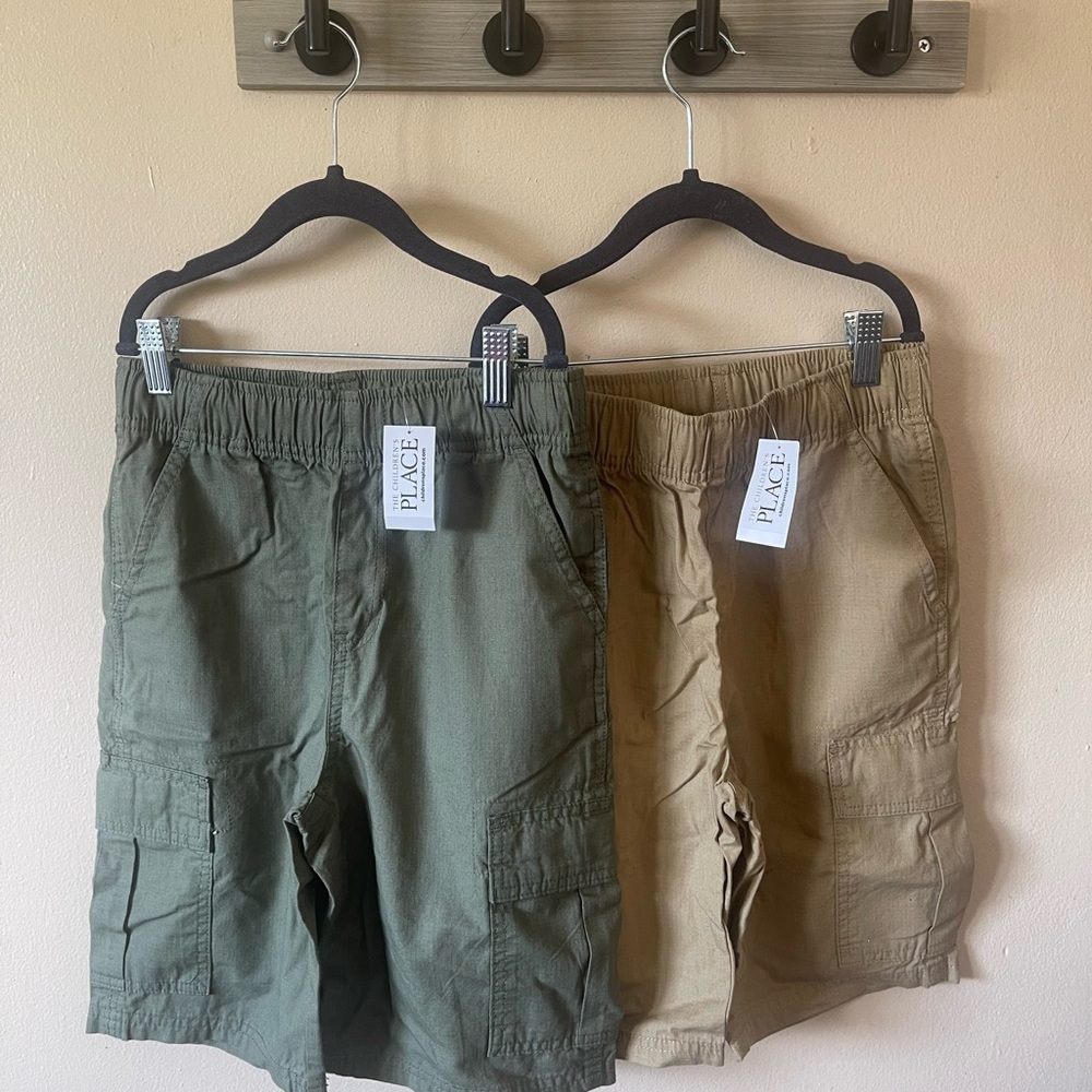 The Children's Place Kids Cargo Shorts - Olive and Khaki